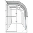 Hønsehus Mod Væg Sølv 600 x 100 x 215 cm Galvaniseret stål