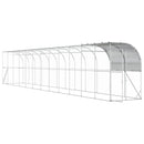 Hønsehus Mod Væg Sølv 1200 x 100 x 215 cm Galvaniseret stål