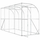 Hønsehus Mod Væg Sølv 600 x 150 x 215 cm Galvaniseret stål