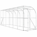 Hønsehus Mod Væg Sølv 600 x 150 x 215 cm Galvaniseret stål