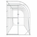 Hønsehus Mod Væg Sølv 600 x 150 x 215 cm Galvaniseret stål