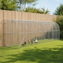 Hønsehus Mod Væg Sølv 600 x 150 x 215 cm Galvaniseret stål