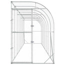 Hønsehus Mod Væg Sølv 600 x 150 x 215 cm Galvaniseret stål
