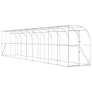 Hønsehus Mod Væg Sølv 600 x 150 x 215 cm Galvaniseret stål