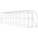 Hønsehus Mod Væg Sølv 600 x 150 x 215 cm Galvaniseret stål