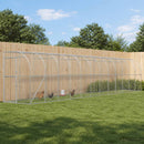 Hønsehus Mod Væg Sølv 600 x 150 x 215 cm Galvaniseret stål