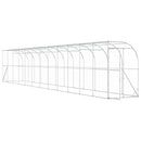 Hønsehus Mod Væg Sølv 600 x 150 x 215 cm Galvaniseret stål