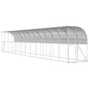 Hønsehus Mod Væg Sølv 600 x 150 x 215 cm Galvaniseret stål
