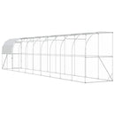 Hønsehus Mod Væg Sølv 1000 x 150 x 215 cm Galvaniseret stål