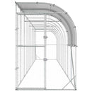 Hønsehus Mod Væg Sølv 1000 x 150 x 215 cm Galvaniseret stål