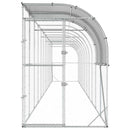 Hønsehus Mod Væg Sølv 1200 x 150 x 215 cm Galvaniseret stål