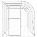 Hønsehus Mod Væg Sølv 600 x 150 x 215 cm Galvaniseret stål