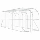 Hønsehus Mod Væg Sølv 600 x 150 x 215 cm Galvaniseret stål