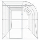 Hønsehus Mod Væg Sølv 600 x 150 x 215 cm Galvaniseret stål