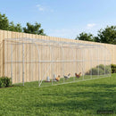 Hønsehus Mod Væg Sølv 600 x 150 x 215 cm Galvaniseret stål