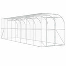 Hønsehus Mod Væg Sølv 600 x 150 x 215 cm Galvaniseret stål