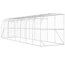 Hønsehus Mod Væg Sølv 600 x 150 x 215 cm Galvaniseret stål