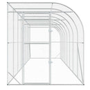 Hønsehus Mod Væg Sølv 600 x 150 x 215 cm Galvaniseret stål