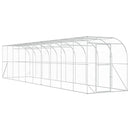 Hønsehus Mod Væg Sølv 600 x 150 x 215 cm Galvaniseret stål