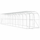 Hønsehus Mod Væg Sølv 600 x 150 x 215 cm Galvaniseret stål