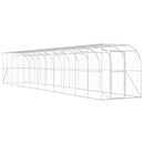 Hønsehus Mod Væg Sølv 600 x 150 x 215 cm Galvaniseret stål