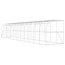 Hønsehus Mod Væg Sølv 600 x 150 x 215 cm Galvaniseret stål