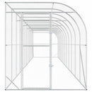 Hønsehus Mod Væg Sølv 600 x 150 x 215 cm Galvaniseret stål