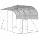 Hønsehus Mod Væg Sølv 600 x 150 x 215 cm Galvaniseret stål