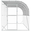 Hønsehus Mod Væg Sølv 600 x 150 x 215 cm Galvaniseret stål