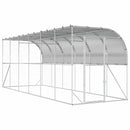 Hønsehus Mod Væg Sølv 600 x 150 x 215 cm Galvaniseret stål