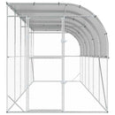 Hønsehus Mod Væg Sølv 600 x 150 x 215 cm Galvaniseret stål