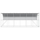 Hønsehus Mod Væg Sølv 600 x 150 x 215 cm Galvaniseret stål