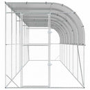Hønsehus Mod Væg Sølv 600 x 150 x 215 cm Galvaniseret stål