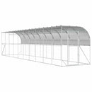 Hønsehus Mod Væg Sølv 600 x 150 x 215 cm Galvaniseret stål