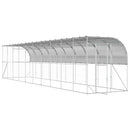 Hønsehus Mod Væg Sølv 600 x 150 x 215 cm Galvaniseret stål