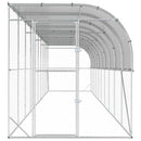 Hønsehus Mod Væg Sølv 600 x 150 x 215 cm Galvaniseret stål