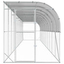 Hønsehus Mod Væg Sølv 600 x 150 x 215 cm Galvaniseret stål