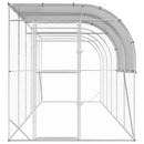Hønsehus Mod Væg Sølv 600 x 200 x 215 cm Galvaniseret stål