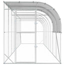 Hønsehus Mod Væg Sølv 800 x 200 x 215 cm Galvaniseret stål