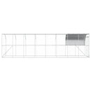 Hønsehus Mod Væg Sølv 800 x 200 x 215 cm Galvaniseret stål
