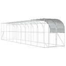 Hønsehus Mod Væg Sølv 1000 x 200 x 215 cm Galvaniseret stål