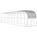 Hønsehus Mod Væg Sølv 1000 x 200 x 215 cm Galvaniseret stål