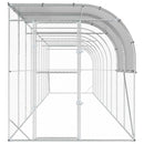 Hønsehus Mod Væg Sølv 1000 x 200 x 215 cm Galvaniseret stål