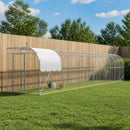 Hønsehus Mod Væg Sølv 1200 x 200 x 215 cm Galvaniseret stål