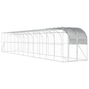 Hønsehus Mod Væg Sølv 1200 x 200 x 215 cm Galvaniseret stål