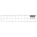 Hønsehus Mod Væg Sølv 1200 x 200 x 215 cm Galvaniseret stål