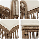 Havesofa Sæt 6 stk. 6-Antal sæder Beige polyrattan
