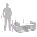 Havesofa Sæt 8 stk. 8-Antal sæder Grå polyrattan