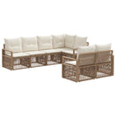 Havesofa Sæt 7 stk. 7-Antal sæder Beige polyrattan