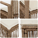 Havesofa Sæt 7 stk. 7-Antal sæder Beige polyrattan